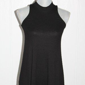 Hollister Sleeveless Black Ribbed Dress